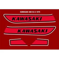 Déco Kawasaki 400 S3A 1975