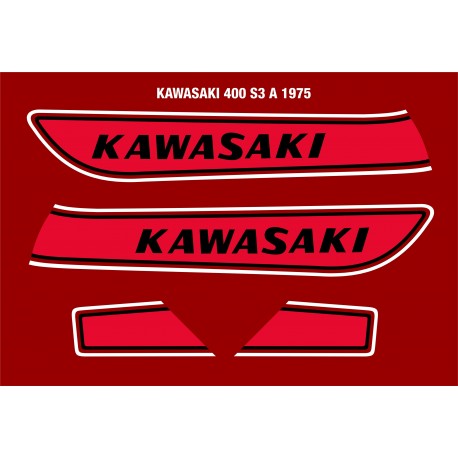 Déco Kawasaki 400S3A 1975